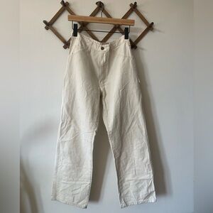 Cream/White Dickies carpenter pants